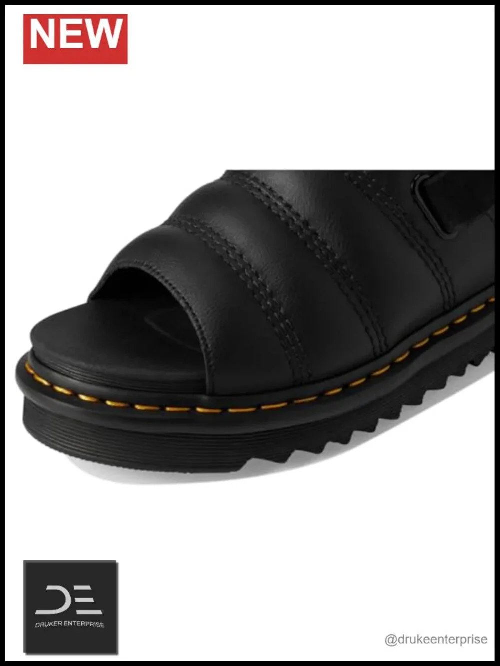 Dr. Martens Kole Slide Sandal Platform PU Leather Slingback Slip Resistant
